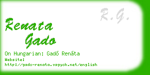 renata gado business card
